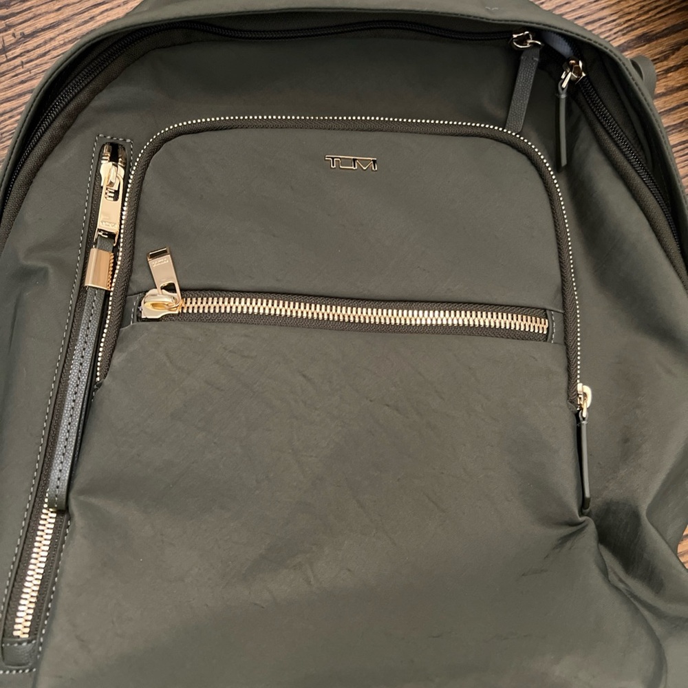 TUMI Dark Green Halsey Voyageur Backpack NWT